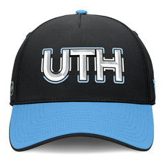 Utah Mammoth - Fanatics Authentic Pro Rink Team Code Flex Hat Black/Light Blue
