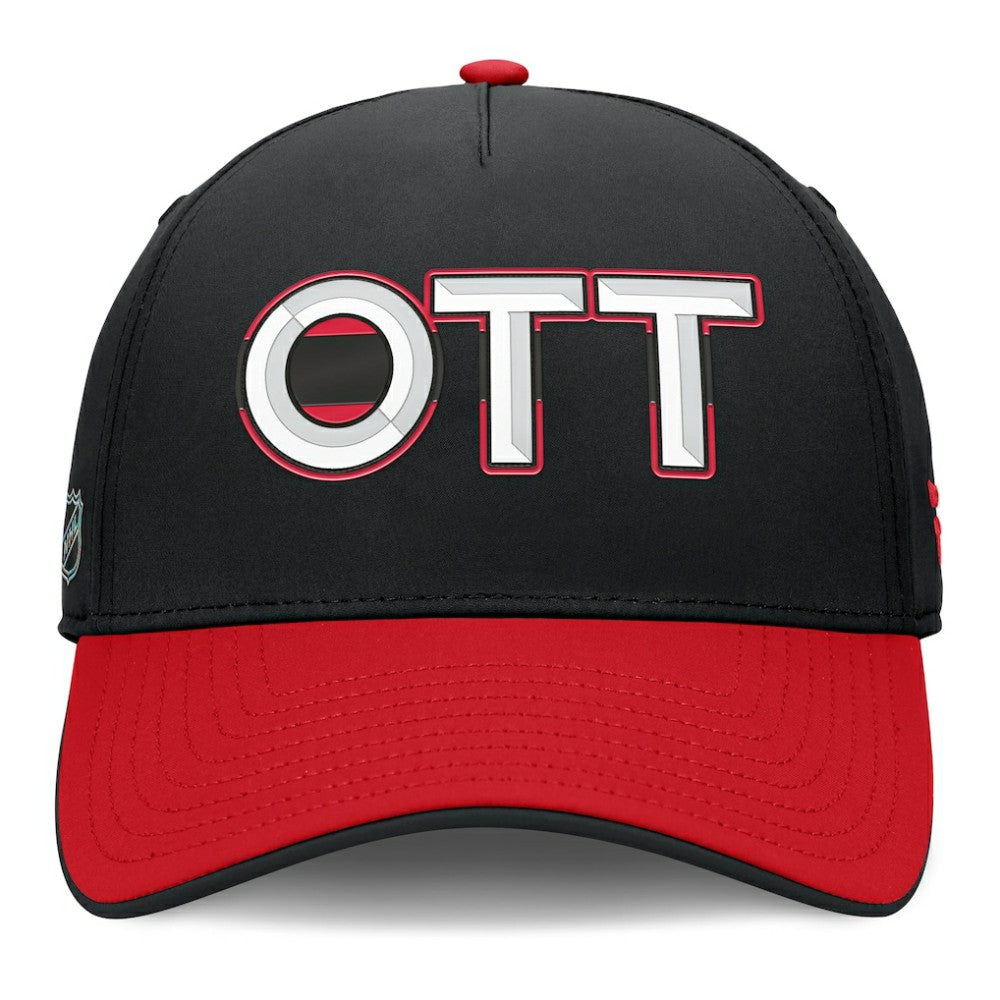 Ottawa Senators - Fanatics Authentic Pro Rink Team Code Flex Hat Black/Red
