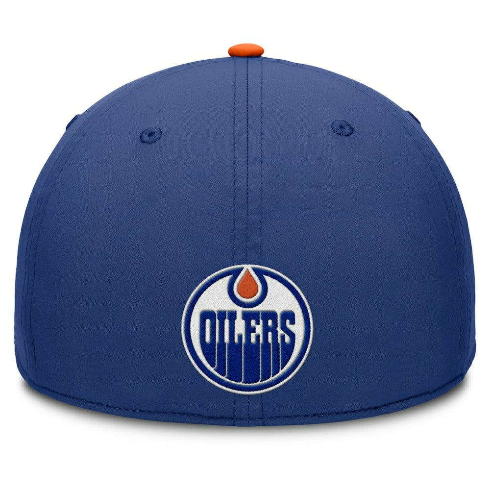 Edmonton Oilers - Fanatics Authentic Pro Rink Team Code Flex Hat Royal/Orange