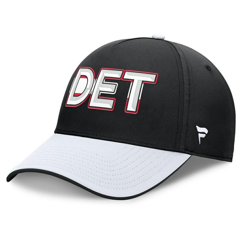 Detroit Red Wings - Fanatics Authentic Pro Rink Team Code Flex Hat Black/White