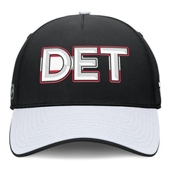 Detroit Red Wings - Fanatics Authentic Pro Rink Team Code Flex Hat Black/White