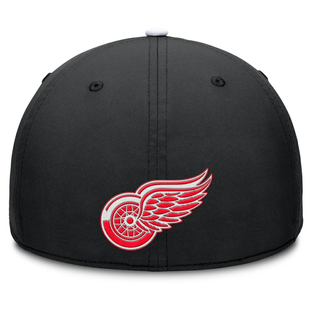 Detroit Red Wings - Fanatics Authentic Pro Rink Team Code Flex Hat Black/White