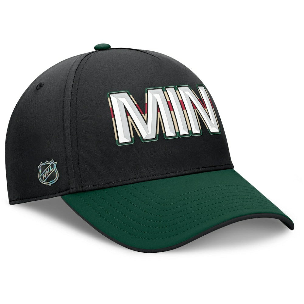 Minnesota Wild - Fanatics Authentic Pro Rink Team Code Flex Hat Black/Green