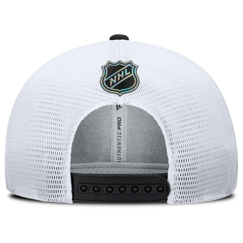 Philadelphia Flyers - Fanatics Authentic Pro Rink Lockup Adjustable Trucker Hat Black/White