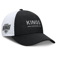 Los Angeles Kings - Fanatics Authentic Pro Rink Lockup Adjustable Trucker Hat Black/White