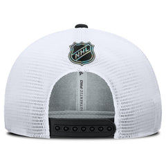 Los Angeles Kings - Fanatics Authentic Pro Rink Lockup Adjustable Trucker Hat Black/White