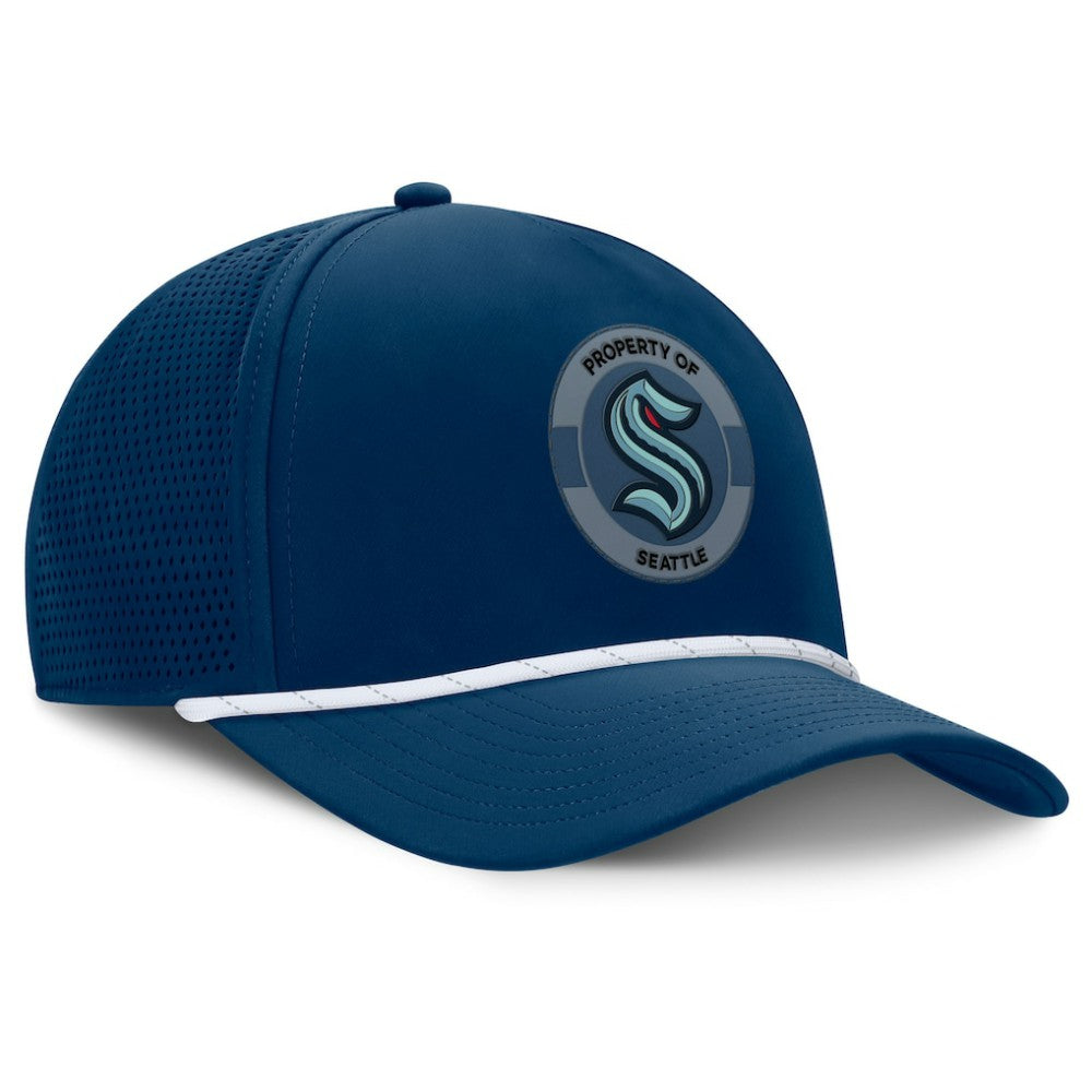 Seattle Kraken Fanatics Authentic Pro Rink Adjustable Hat Deep Sea Blue