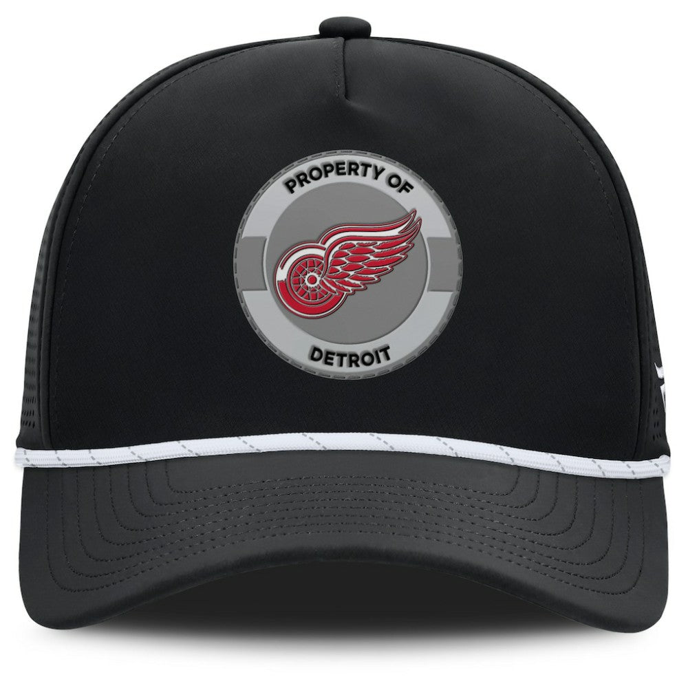Detroit Red Wings - Fanatics Authentic Pro Rink Adjustable Hat Black