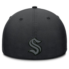 Seattle Kraken Fanatics Authentic Pro Road Team Code Flex Hat Black