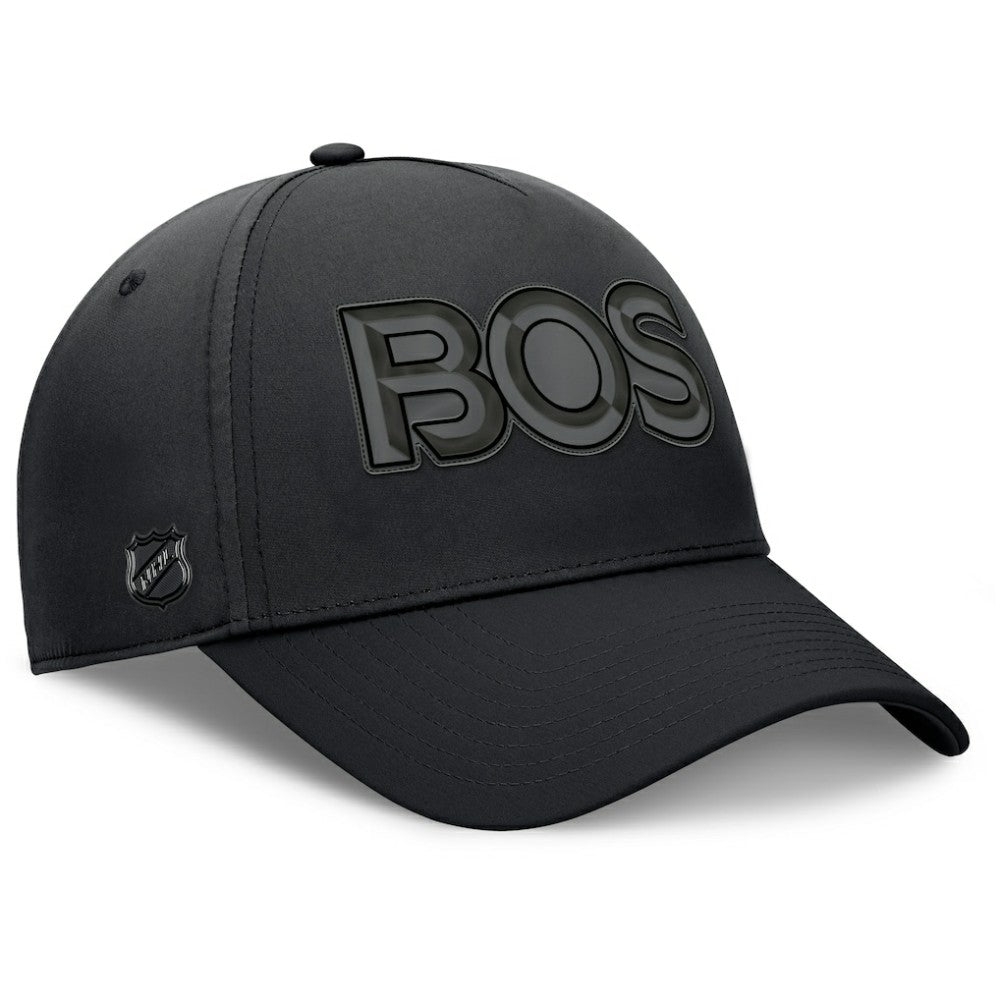 Boston Bruins Fanatics Authentic Pro Road Team Code Flex Hat Black