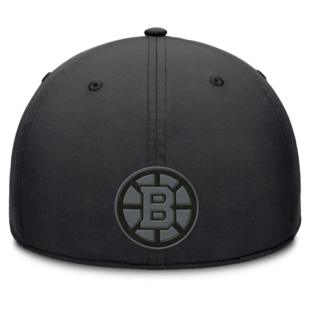 Boston Bruins Fanatics Authentic Pro Road Team Code Flex Hat Black