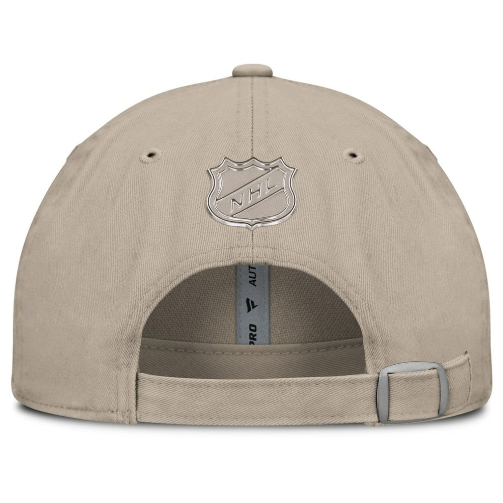 Seattle Kraken Fanatics Authentic Pro Road Adjustable Hat Tan