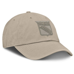 New York Rangers Fanatics Authentic Pro Road Adjustable Hat Tan