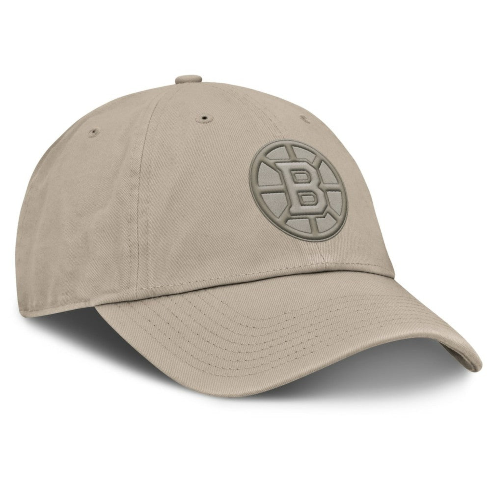 Boston Bruins Fanatics Authentic Pro Road Adjustable Hat Tan