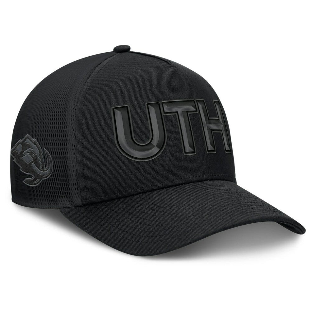 Utah Mammoth - Fanatics Authentic Pro Road Team Code Trucker Adjustable Hat Black