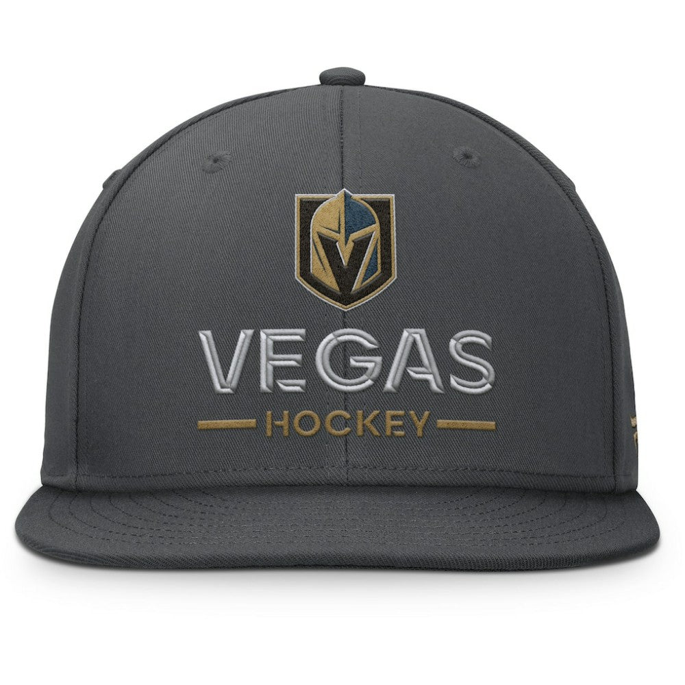 Vegas Golden Knights Fanatics Authentic Pro Rink Lockup Snapback Hat Charcoal