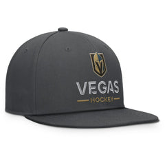 Vegas Golden Knights Fanatics Authentic Pro Rink Lockup Snapback Hat Charcoal