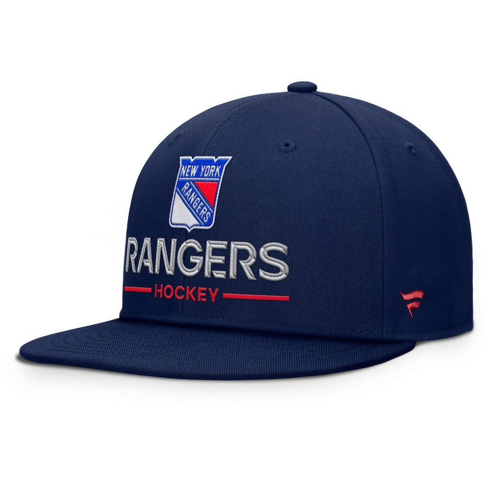 New York Rangers Fanatics Authentic Pro Rink Lockup Snapback Hat Navy