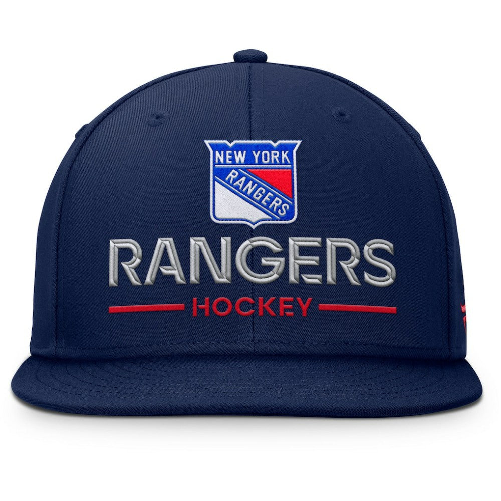 New York Rangers Fanatics Authentic Pro Rink Lockup Snapback Hat Navy