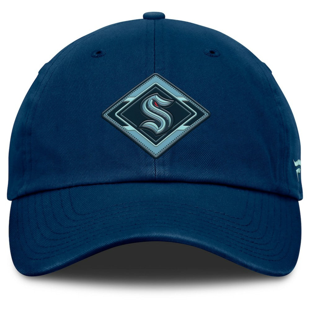 Seattle Kraken Fanatics Women's Authentic Pro Rink Adjustable Hat Deep Sea Blue