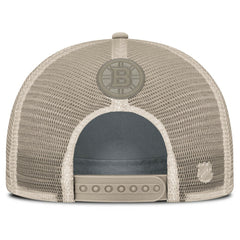 Boston Bruins Fanatics Women's Authentic Pro Road Trucker Adjustable Hat Tan