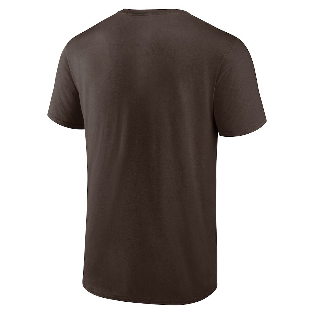 Cleveland Browns Chrome Dimension T-Shirt Brown - NFL