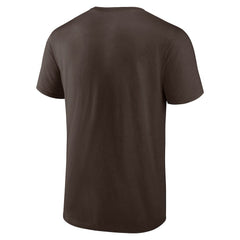 Cleveland Browns Chrome Dimension T-Shirt Brown - NFL
