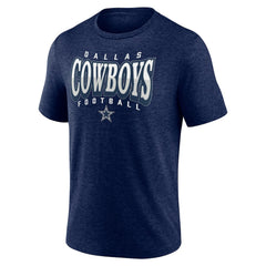 Dallas Cowboys Divided Warp Tri-Blend T-Shirt Navy - NFL
