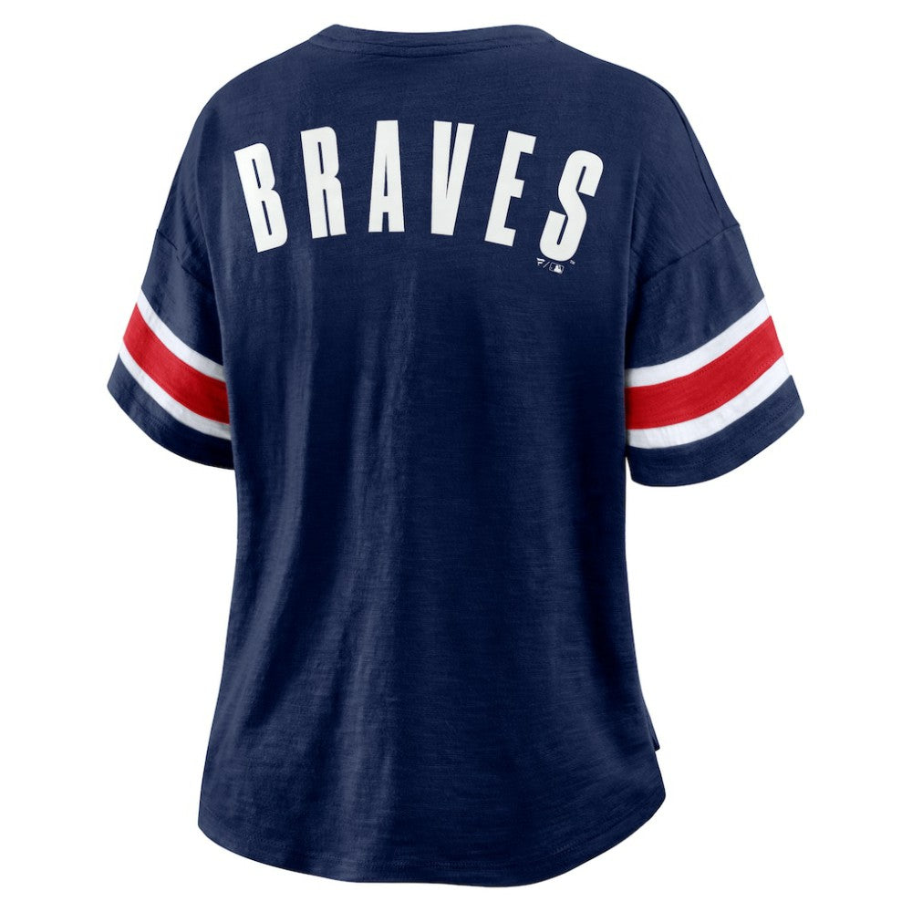 Atlanta Braves Fanatics Women's Curl Route T-Shirt Online