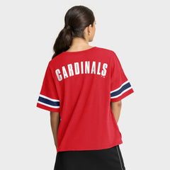St. Louis Cardinals Fanatics Women's Curl Route T-Shirt Clearance