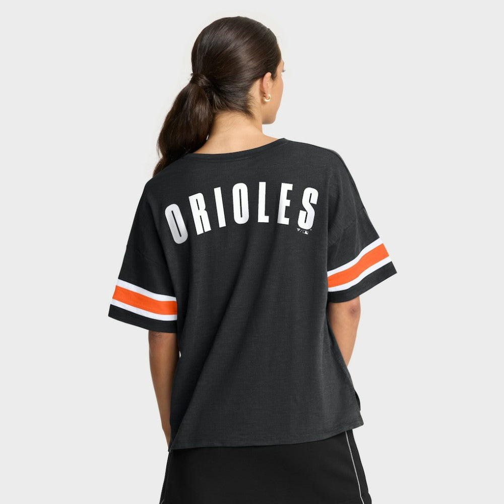 Baltimore Orioles Fanatics Women's Curl Route T-Shirt Near Me