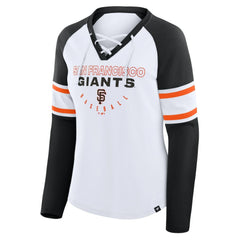San Francisco Giants Fanatics Women's Blitz Package Raglan Lace-Up V-Neck Long Sleeve T-Shirt Near Me