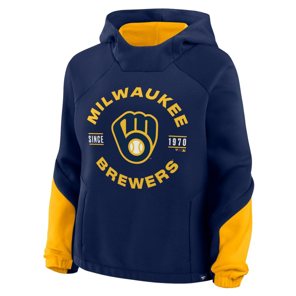 Milwaukee Brewers Fanatics Women's Oversized Time to Win Pullover Hoodie Sale