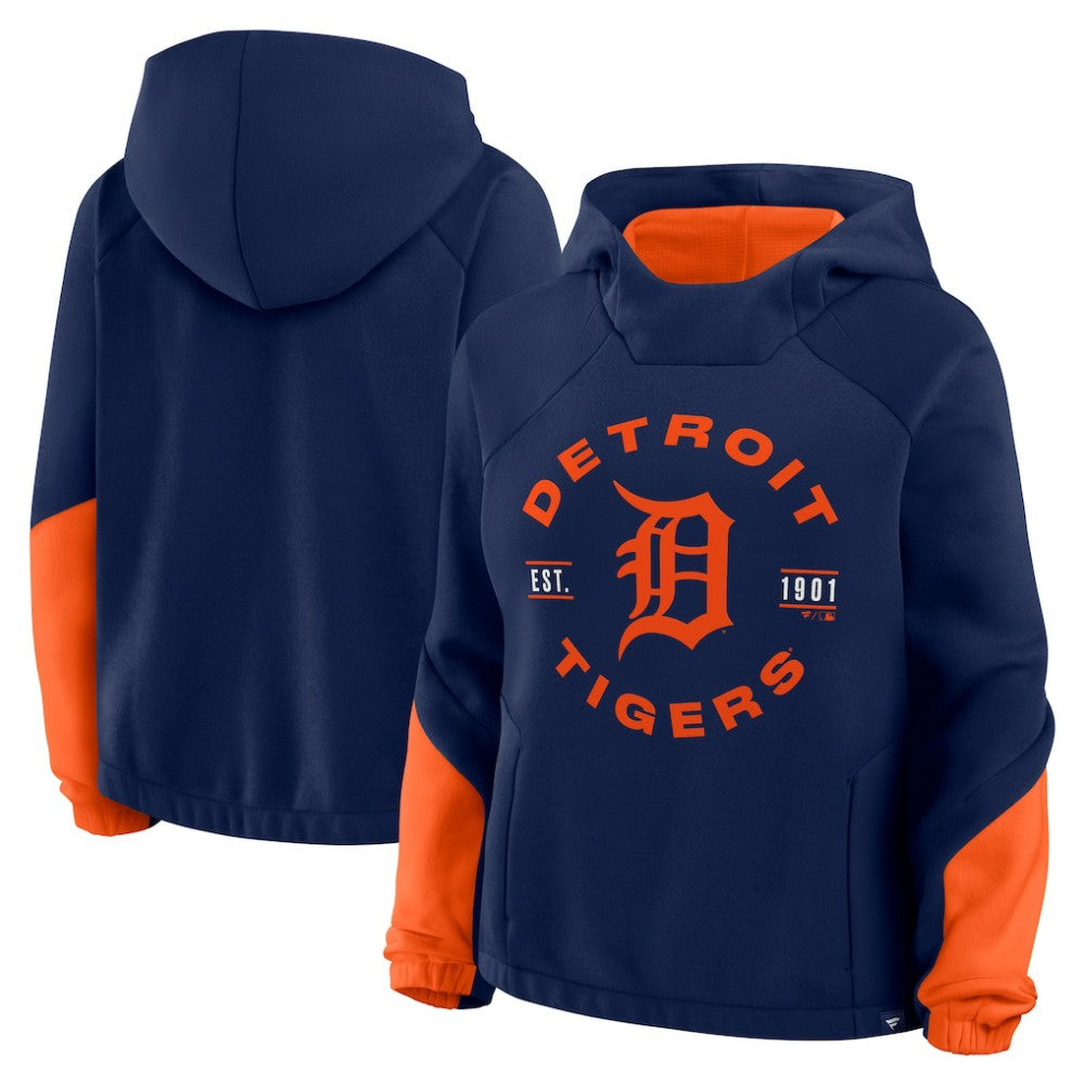 Detroit Tigers Fanatics Women's Oversized Time to Win Pullover Hoodie On Sale