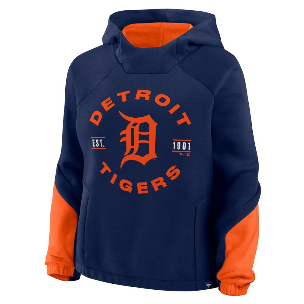 Detroit Tigers Fanatics Women's Oversized Time to Win Pullover Hoodie On Sale