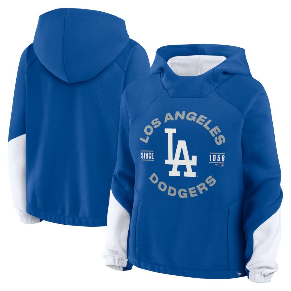 Los Angeles Dodgers Fanatics Women's Oversized Time to Win Pullover Hoodie On Sale