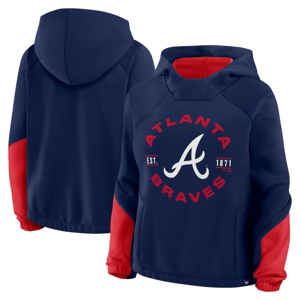 Atlanta Braves Fanatics Women's Oversized Time to Win Pullover Hoodie Online