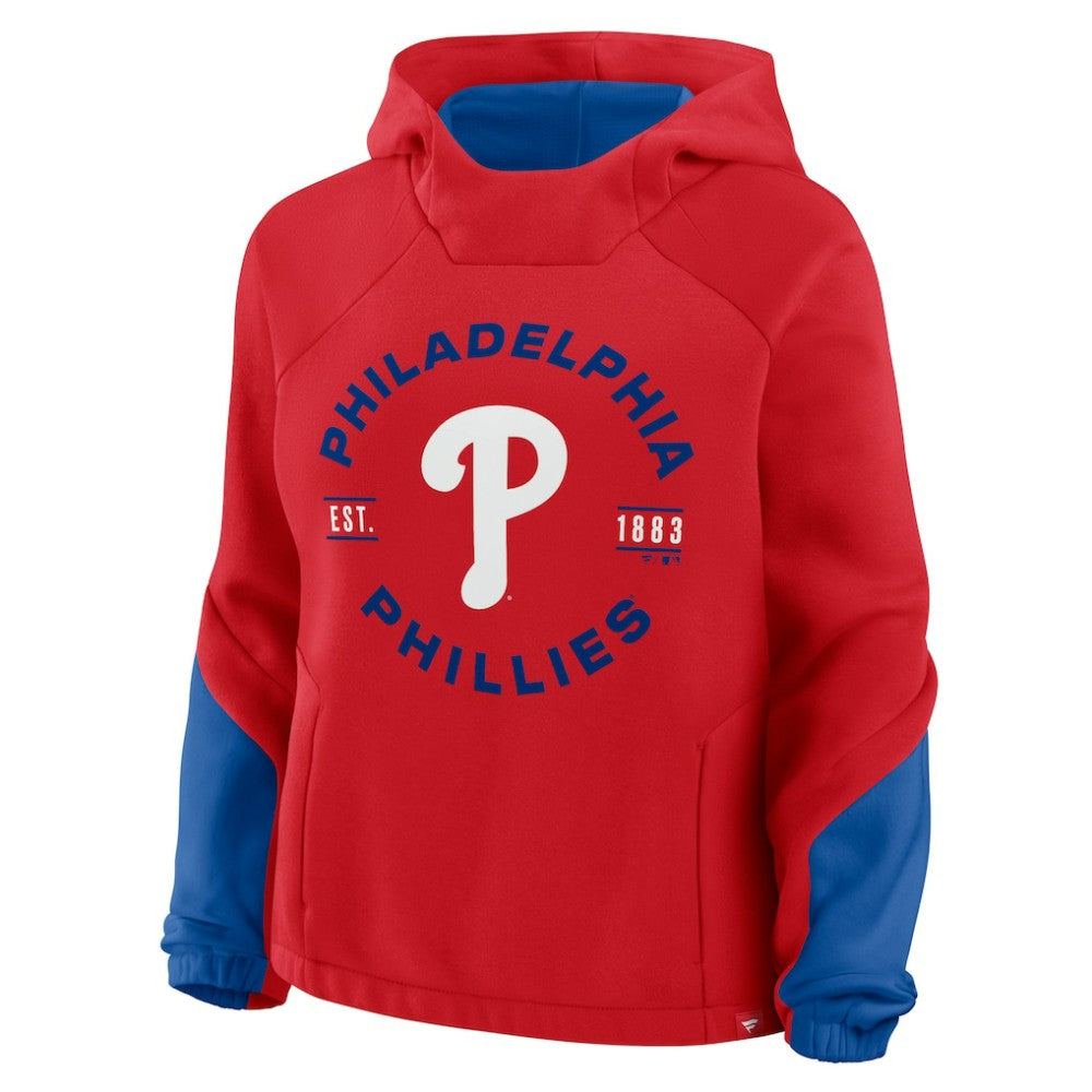 Philadelphia Phillies Fanatics Women's Oversized Time to Win Pullover Hoodie On Sale