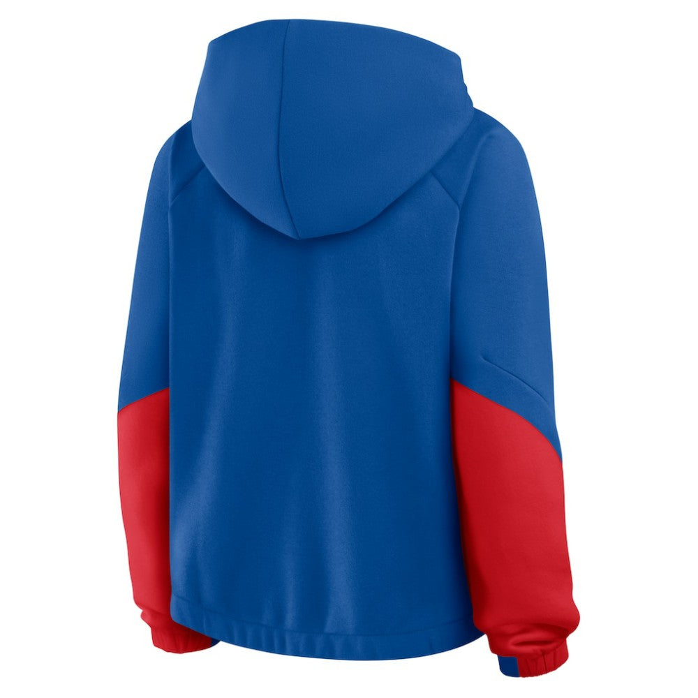 Chicago Cubs Fanatics Women's Oversized Time to Win Pullover Hoodie On Sale