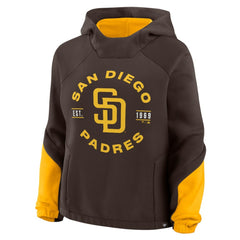 San Diego Padres Fanatics Women's Oversized Time to Win Pullover Hoodie On Sale