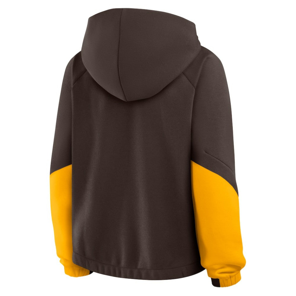 San Diego Padres Fanatics Women's Oversized Time to Win Pullover Hoodie On Sale