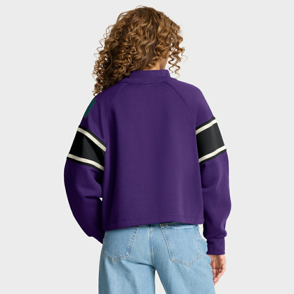 Arizona Diamondbacks Fanatics Women's Oversized Toss Sweep Raglan Pullover Sweatshirt Online