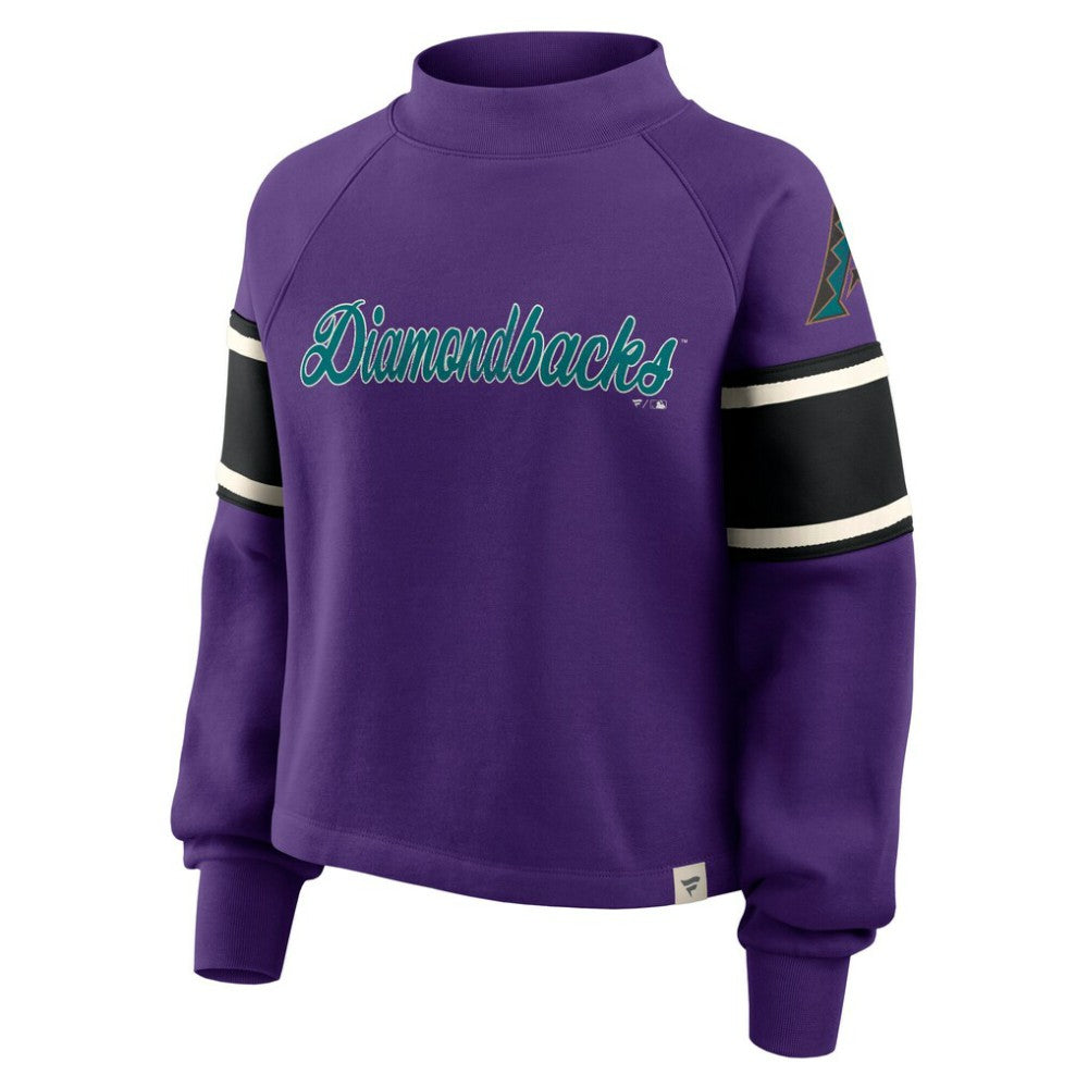 Arizona Diamondbacks Fanatics Women's Oversized Toss Sweep Raglan Pullover Sweatshirt Online