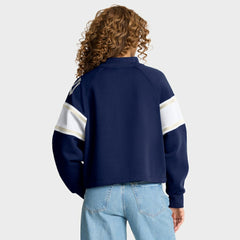 New York Yankees Fanatics Women's Oversized Toss Sweep Raglan Pullover Sweatshirt discount