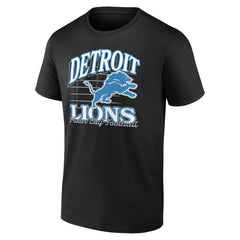 Detroit Lions Retro Gridiron T-Shirt Black - NFL