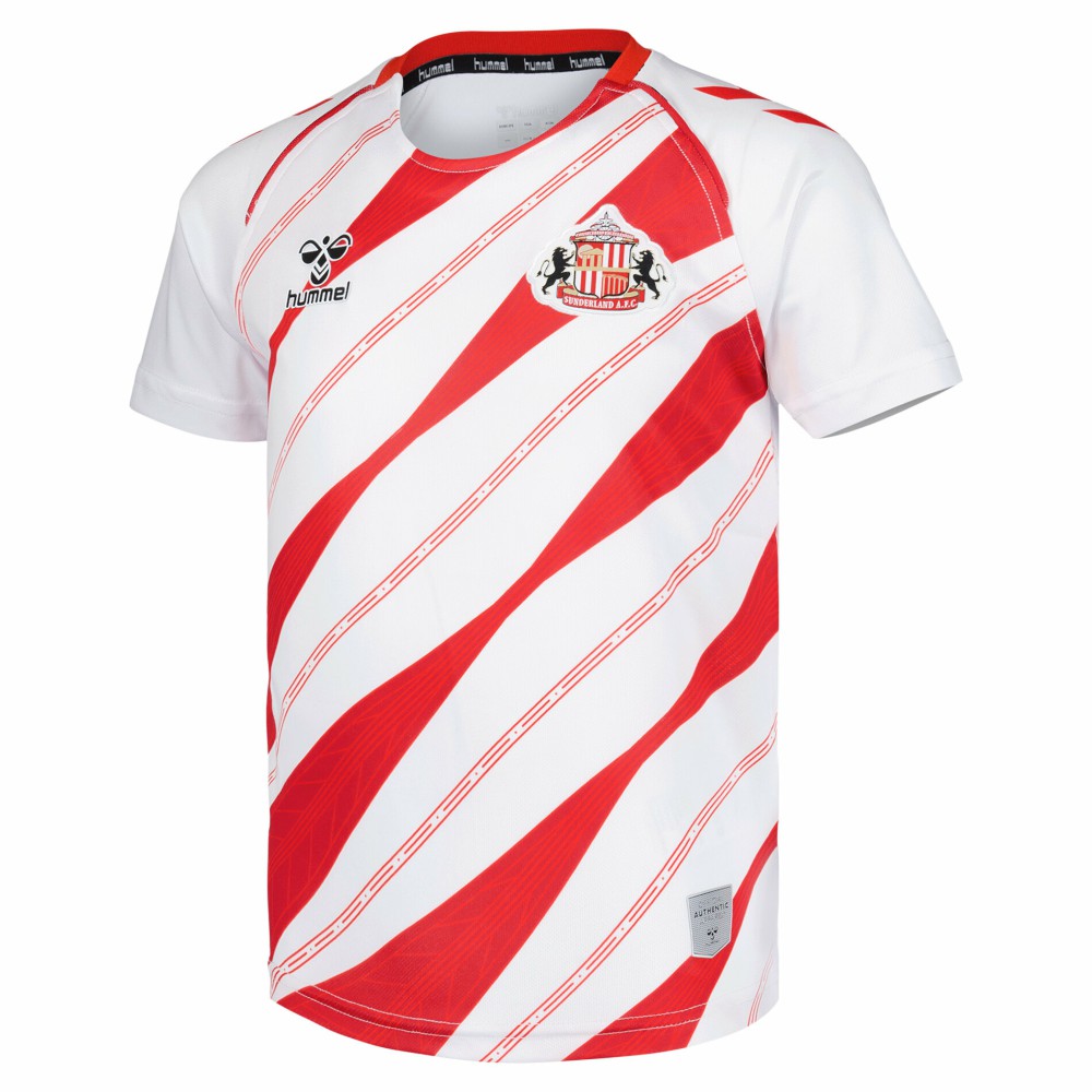 Sunderland Hummel Home Pre-Match Jerseys / White / Kids
