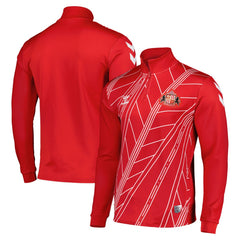 Sunderland Hummel Home Pre-Match Half Zip - Red