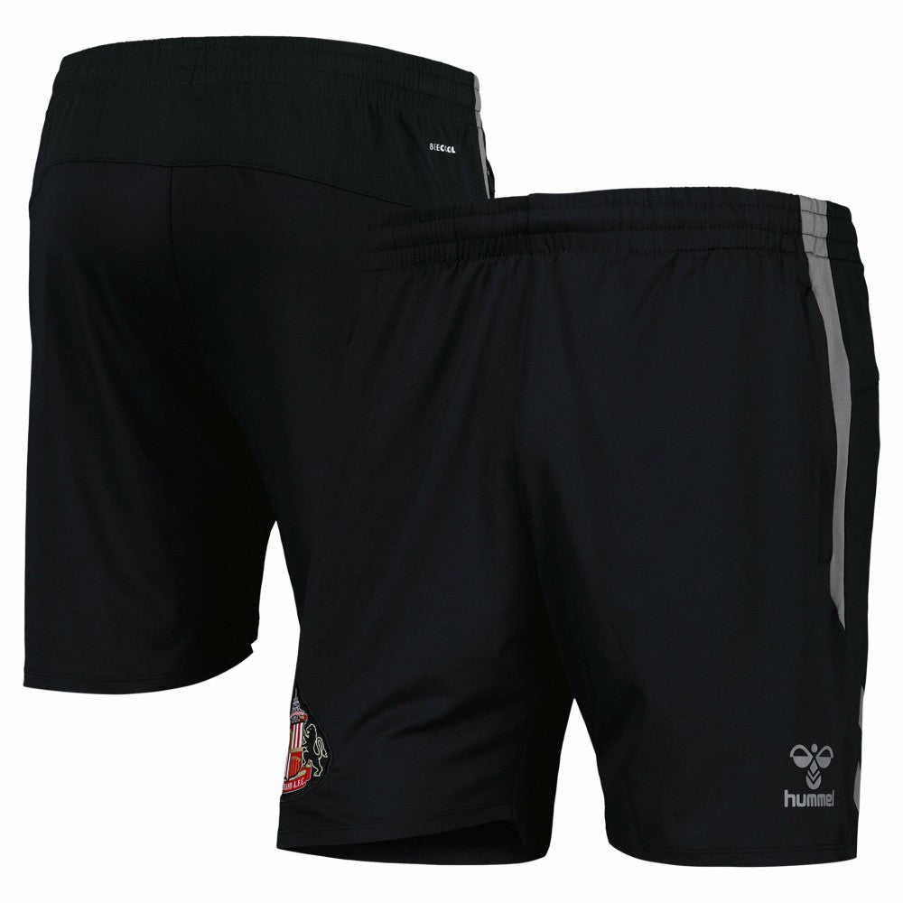 Sunderland Hummel Training Woven Shorts - Black