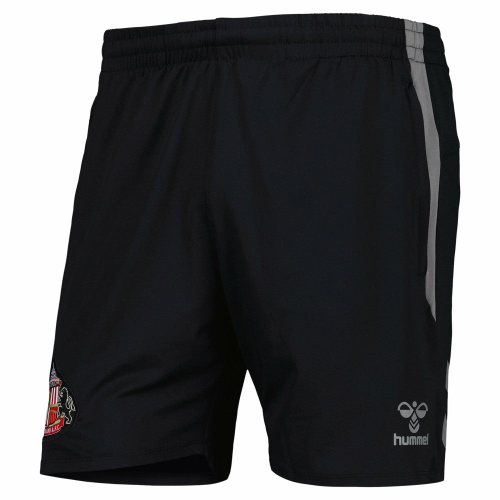 Sunderland Hummel Training Woven Shorts - Black