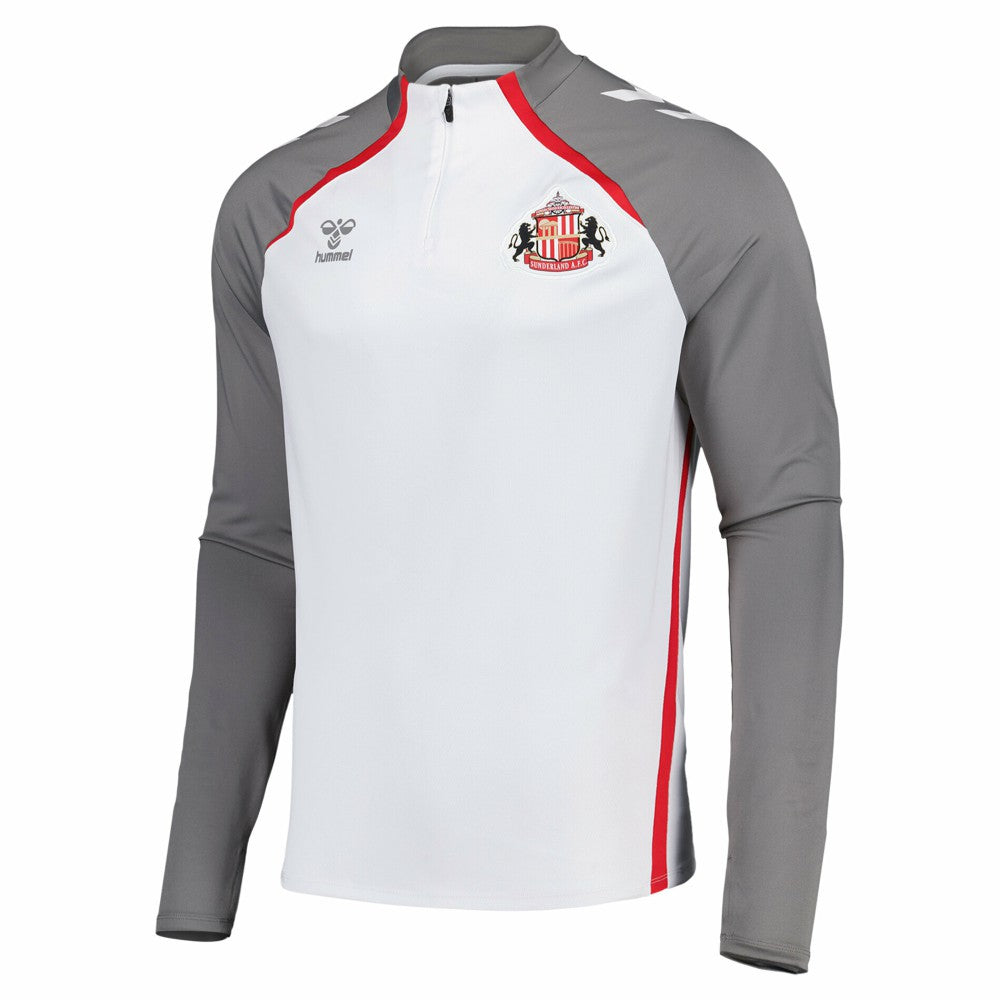 Sunderland Hummel Training Half Zip - White